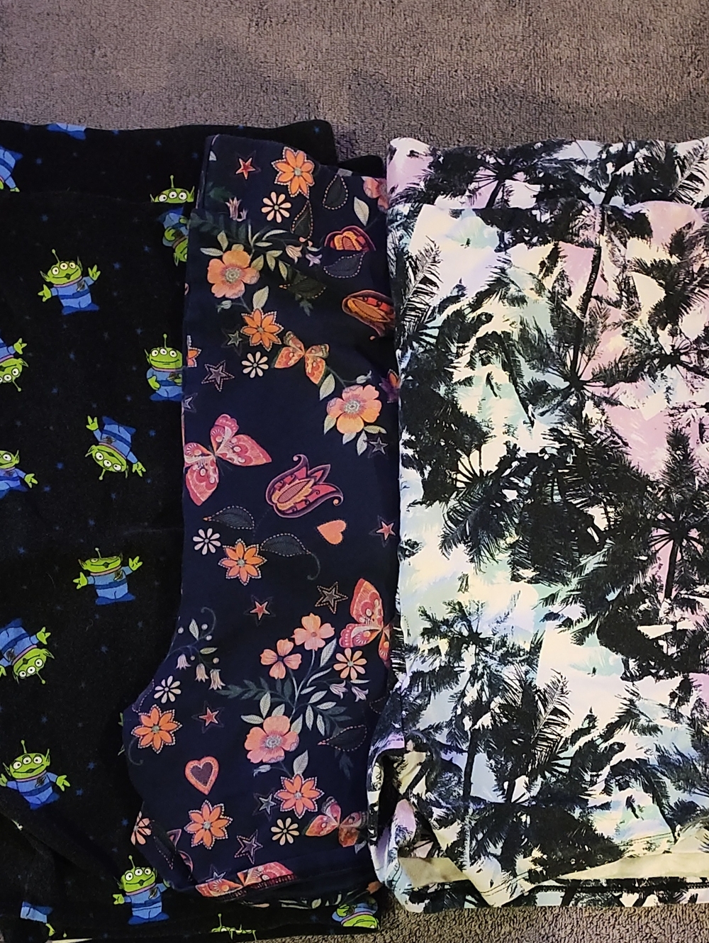 Torrid Women's Bike Short Navy Floral & Palm Print Toy Story - Pack Of 3